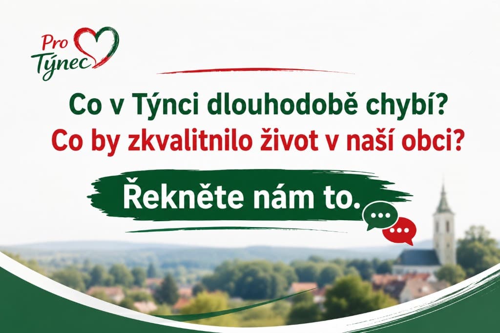 Váš názor nás zajímá. Pojďte se podílet na budoucnosti obce